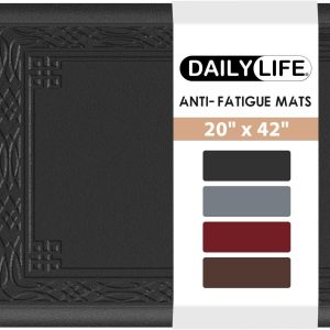 Anti Fatigue Kitchen Mat for Floor by DAILYLIFE, 3/4″Thick Kitchen Cushioned Mat