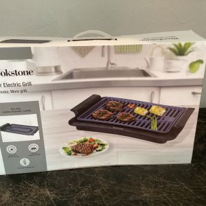 New BROOKSTONE INDOOR ELECTRIC GRILL Non-Stick SAPPHIRE DIAMOND Coating