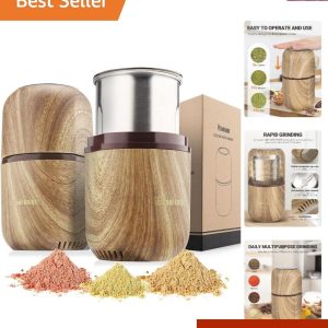 Effortless One-Hand Control Electric Spice Grinder – Safe and Efficient Grinding