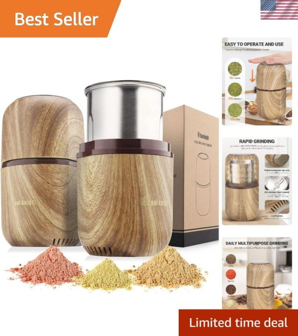 Effortless One-Hand Control Electric Spice Grinder – Safe and Efficient Grinding