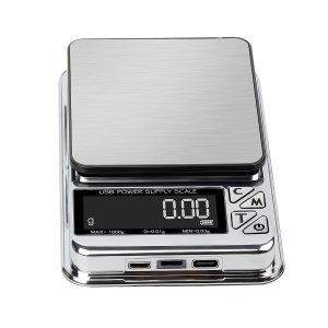 1000g x 0.01 USB Charging Small Kitchen Scale Mini Jewelry Electronic Scale