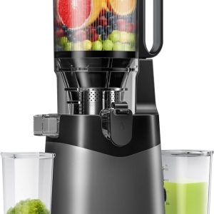 Cold Press Slow Juicer 5.8″ Extra Large Feed Chute Fit Whole Fruits & Vegetables