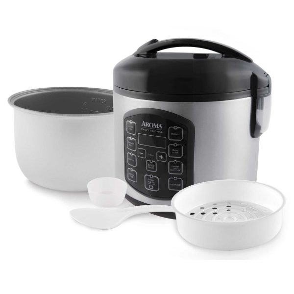 New Aroma Professional Rice Cookers 8-Cup (Cooked)/2Qt. Rice & Grain Multicooker