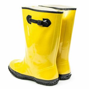 Workforce Yellow Rubber Over Shoe Slush Boots W/Adjustable Buckle Size 7-18