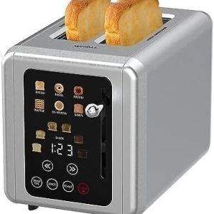 WHALL Touch Screen Toaster 2 Slice Digital Timer KST075AU – STAINLESS STEEL