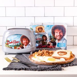 Uncanny Brands Bob Ross Toaster – Toasts Bob’s Iconic Face onto Your Toast