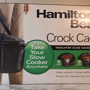 Hamilton Beach Crock Caddy Insulated Slow Cooker Bag – Black (33002)