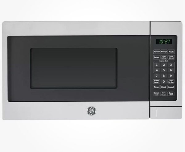 GE Countertop Microwave Oven, 700-watt Compact 0.7 Cu Ft, Stainless Steel