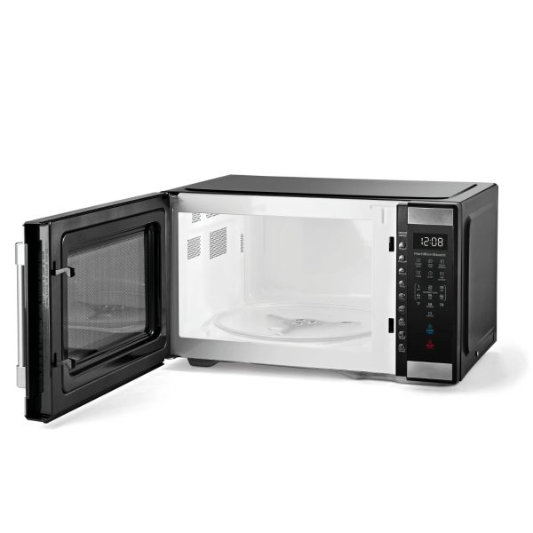 Hamilton Beach 1.1 cu ft Countertop Microwave Oven, Black and Stainless Steel