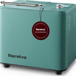 Neretva 20-IN-1 Bread Maker, Dual Heater 2LB Bread Machine Metal Material & Nons