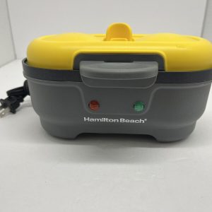 Hamilton Beach Egg Bites Maker & Egg Cooker 2 Egg Capacity Yellow Black Tested