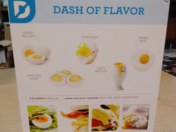 DASH Electric 350W Egg Cooker Hard Soft Boiled Poached Model DEC001BK( 1-7 Eggs)