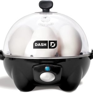 Dash Rapid Egg Cooker 6 Egg Capacity Electric Hard Boiled Pouched Scrambled BLCK