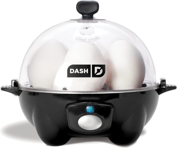 Dash Rapid Egg Cooker 6 Egg Capacity Electric Hard Boiled Pouched Scrambled BLCK