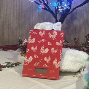 Temptations Red Doodle Doo Classic Kitchen Scale To Measure Food ￼