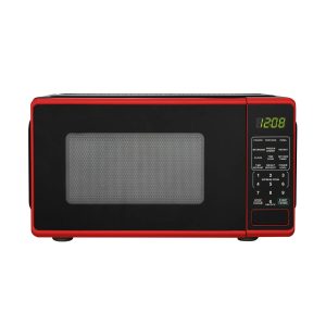 SALE! Mainstays 0.7 Cu ft Countertop Microwave Oven, 700 Watts 120V Red