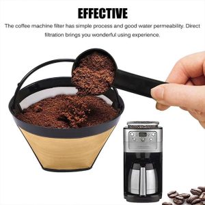 Stainless Steel Reusable 8-12Cups Basket Coffee Filters Coffee-Makers I0T5