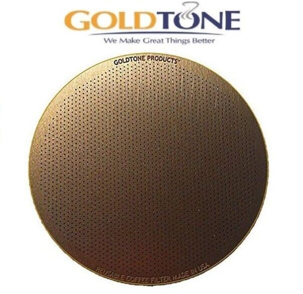 GoldTone Reusable Disk Coffee Filter for Aeropress Coffee Espresso Makers USA