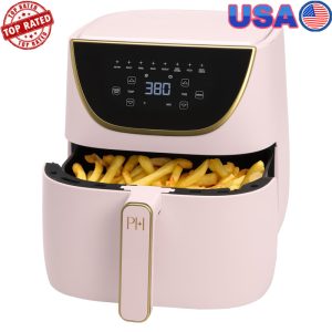 8-in-1 6 Quart Air Fryer Nonstick Touchscreen Dishwasher Safe Family Cooking