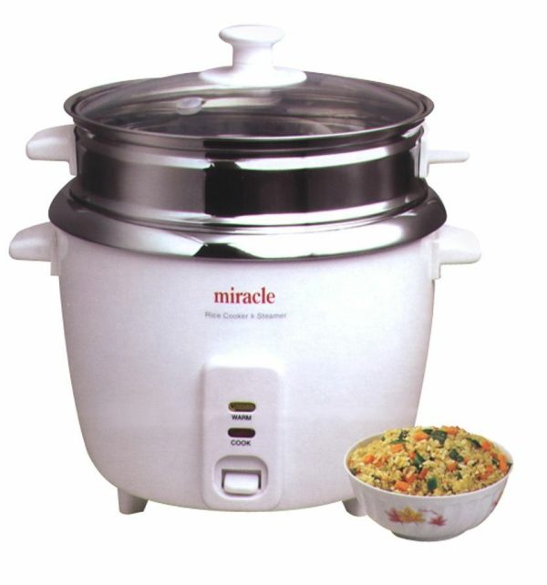 Miracle Exclusives Stainless Steel Rice Cooker Model ME81