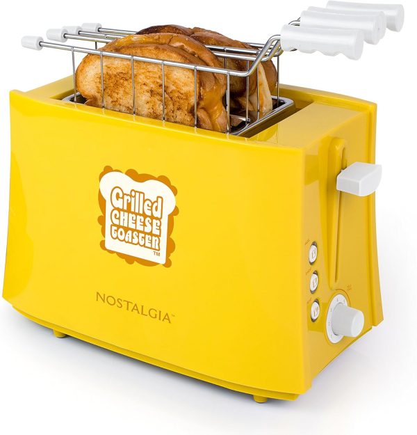 TCS2 Grilled Cheese Toaster with Easy-Clean Toaster Baskets and Adjustable Toast