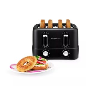 KitchenSmith by Bella 4-Slice Toaster Gray