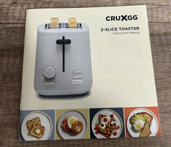 Crux 2 Slice Toaster White Extra Wide Slots