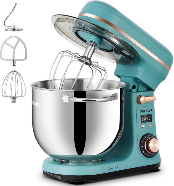 Stand Mixer, Bpa-Free Stainless Steel Mixers Kitchen Electric Stand Mixer [6.34Q