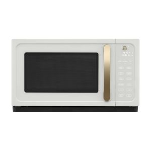 Beautiful 1.1 Cu ft 1000 W Sensor Microwave Oven White Icing by Drew Barrymore