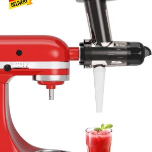 Slow Juicer Attachment Compatible with All Kitchenaid Stand Mixers, Juice Residu