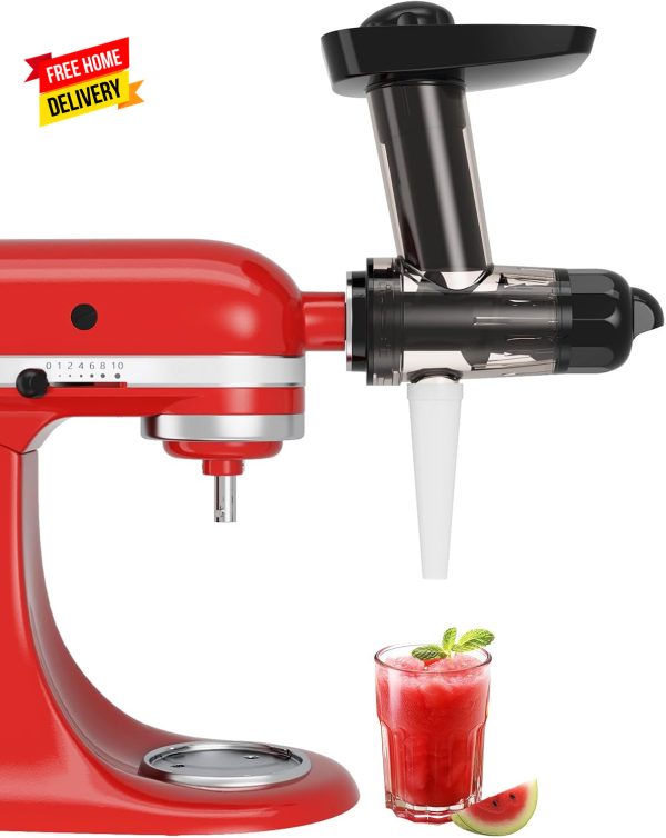 Slow Juicer Attachment Compatible with All Kitchenaid Stand Mixers, Juice Residu