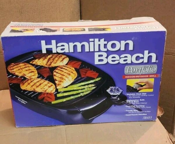 Hamilton Beach Portfolio Indoor/outdoor Grill NIB