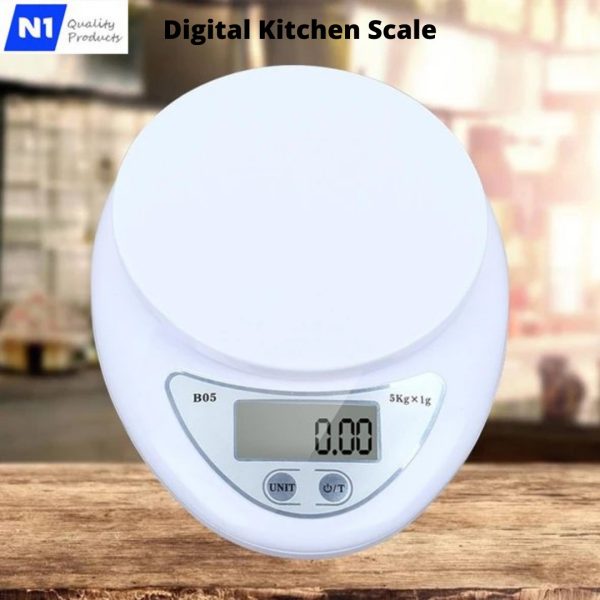 Digital Kitchen Scale, Multifunction Food Scale Measures in Grams and Ounces