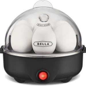 Rapid Electric Egg Cooker – 7 Egg Capacity, Hard/Soft Boil, Poacher, Auto Shut-O