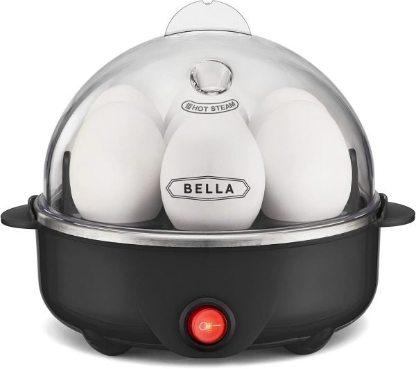 Rapid Electric Egg Cooker – 7 Egg Capacity, Hard/Soft Boil, Poacher, Auto Shut-O