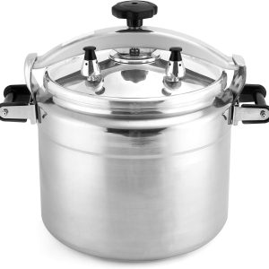 26 Quart Clamp On Pressure Cooker, Aluminum Pressure Cooker with Locking System