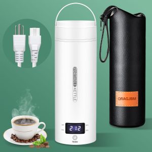 Portable Mini Travel Electric Kettle, 400ml Water Boiler, 4 Temperature Controls