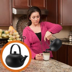 Tea Kettles Whistling Pot with Strainer Induction Cooker Travel