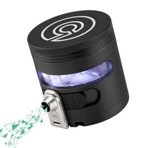 Herb Grinder Automatic Electric Herbal Spice Dispenser Large 2.5″ Aluminum Al…