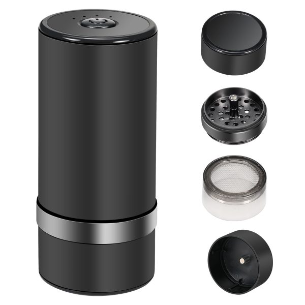 Electric Herb Coffee Grinder LED USB Rechargeable For Spice Nut Seed Beans M8N5