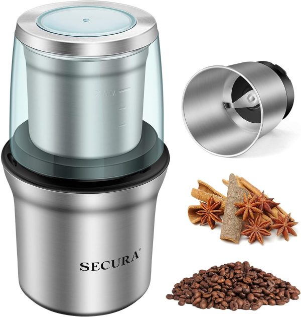 Secura Electric Coffee & Spice Grinder