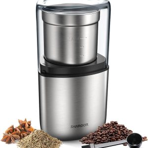 Coffee Grinder Electric Herb/Wet Grinder for Spices and Seeds with 2 Removable S