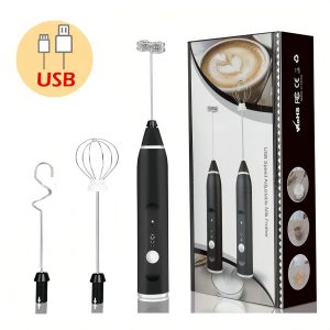 Wireless Milk Frothers Electric Handheld Blender with USB Electrical Mini Coffee