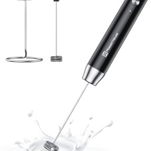 Milk Frother with Stand, Handheld Electric Foam Maker