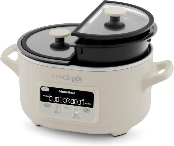 Crock-Pot MultiMeal Multicooker and Programmable Slow Cooker with Off-White