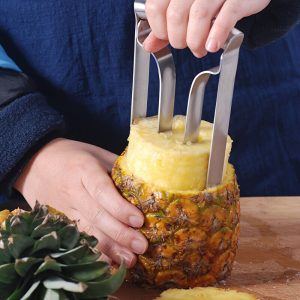 Stainless Steel Pineapple Peeler & Corer – Easy Slicing and Core Removal Tool fo