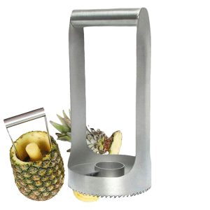 Stainless Steel Pineapple Corer Slicer Peeler For Diced Fruit Rings All In One