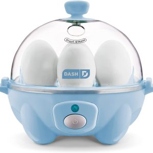 DASH Brand 6 Capacity Electric Egg Cooker – Dream Blue: Hard, Soft Boiled, Poach