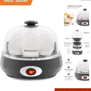 Elegant 7-Egg Cooker with Auto Shut-Off – Perfect for Hard, Medium & Soft Eggs