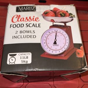 MARLIZ Small Retro Kitchen Scale 4.4Lb/2Kg with 2 Bowls |Mechanical dial Scal…